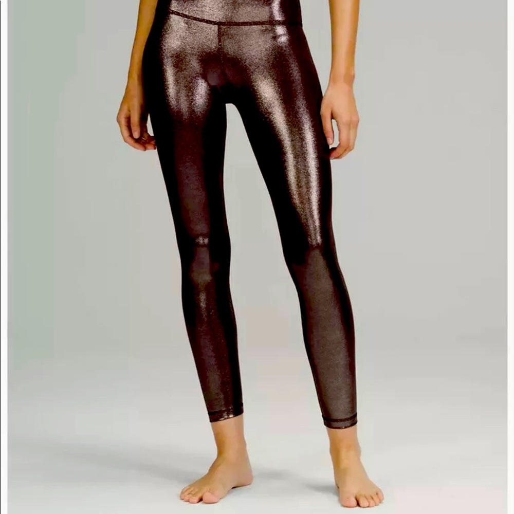 LULULEMON ALIGN™ HIGH-RISE PANT 25" *SHINE • Radiate Foil Print French Press • 0